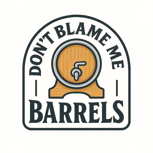 Don't Blame Me Barrels logo